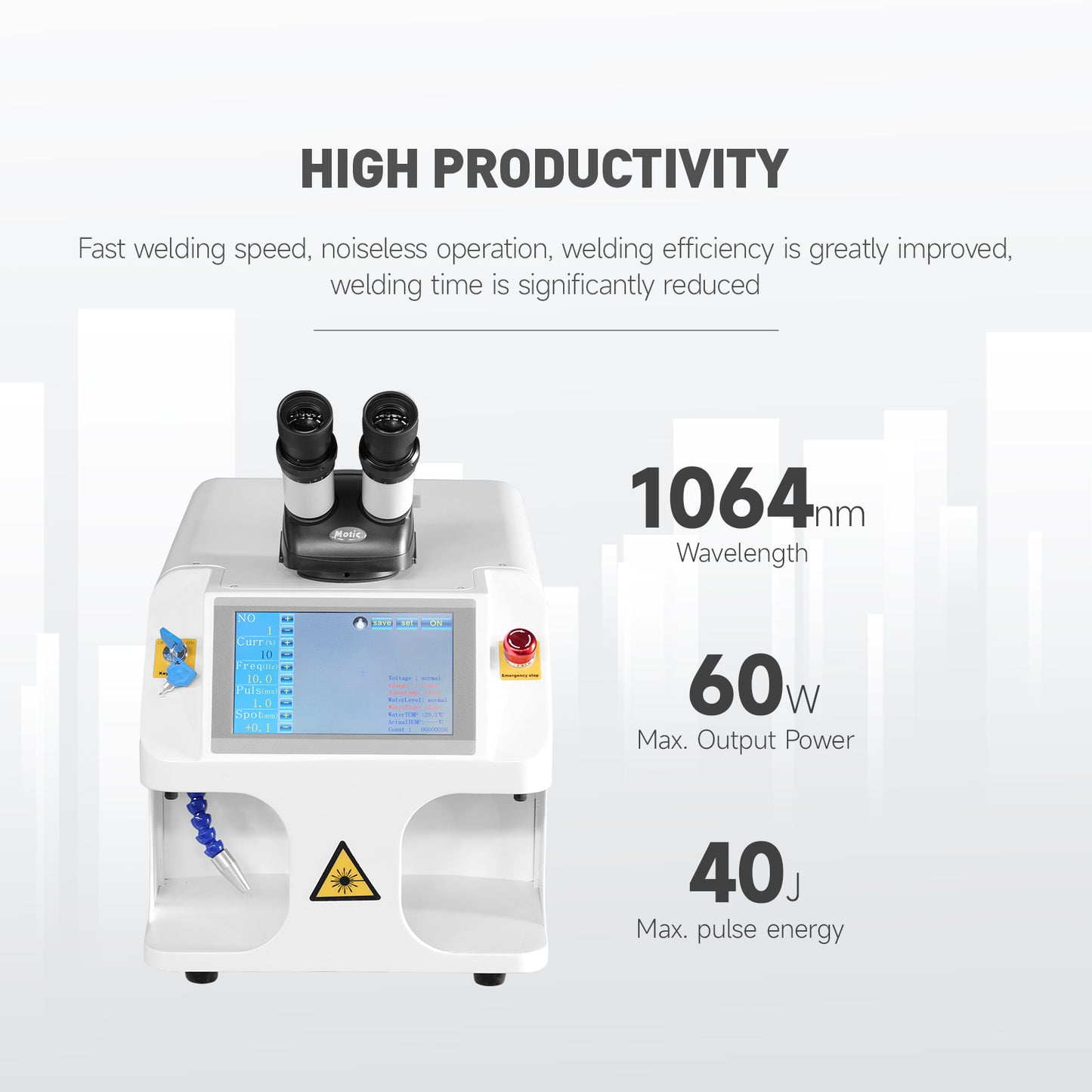Jewelry Spot Welder Jewelry Laser Welding Machine 40J LJW-60W Desktop Microscope and Camera System 220V Laser Welding Machine for Rings,Dentures,Watches,Jewelry,Pendants