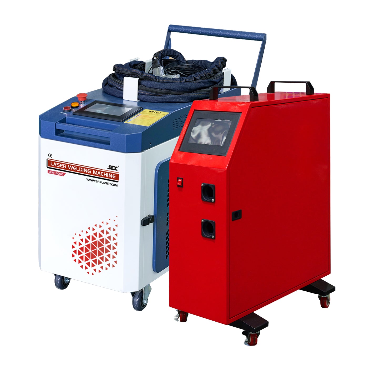 US Stock Handheld Laser Welding Machine SFX SLW 1500W 2000W 3000W 2 in 1 Fiber Portable Welder with Auto Wire Feeder Suitable for Metal/Stainless Steel /Aluminum